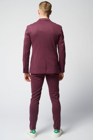 Performance Suit™️ (Burgundy) + Performance-skjorte - Pakketilbud