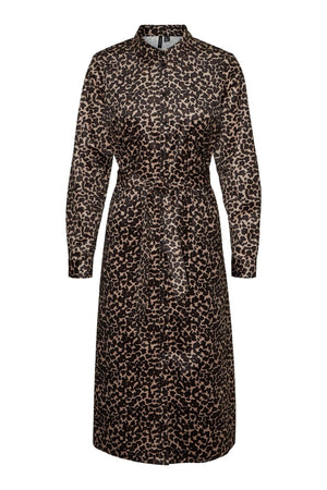 Ida Calf Skjorte Kjole - Leo Silver Mink