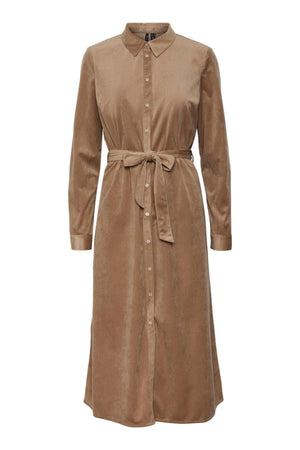 Ida Calf Skjorte Kjole - Silver Mink