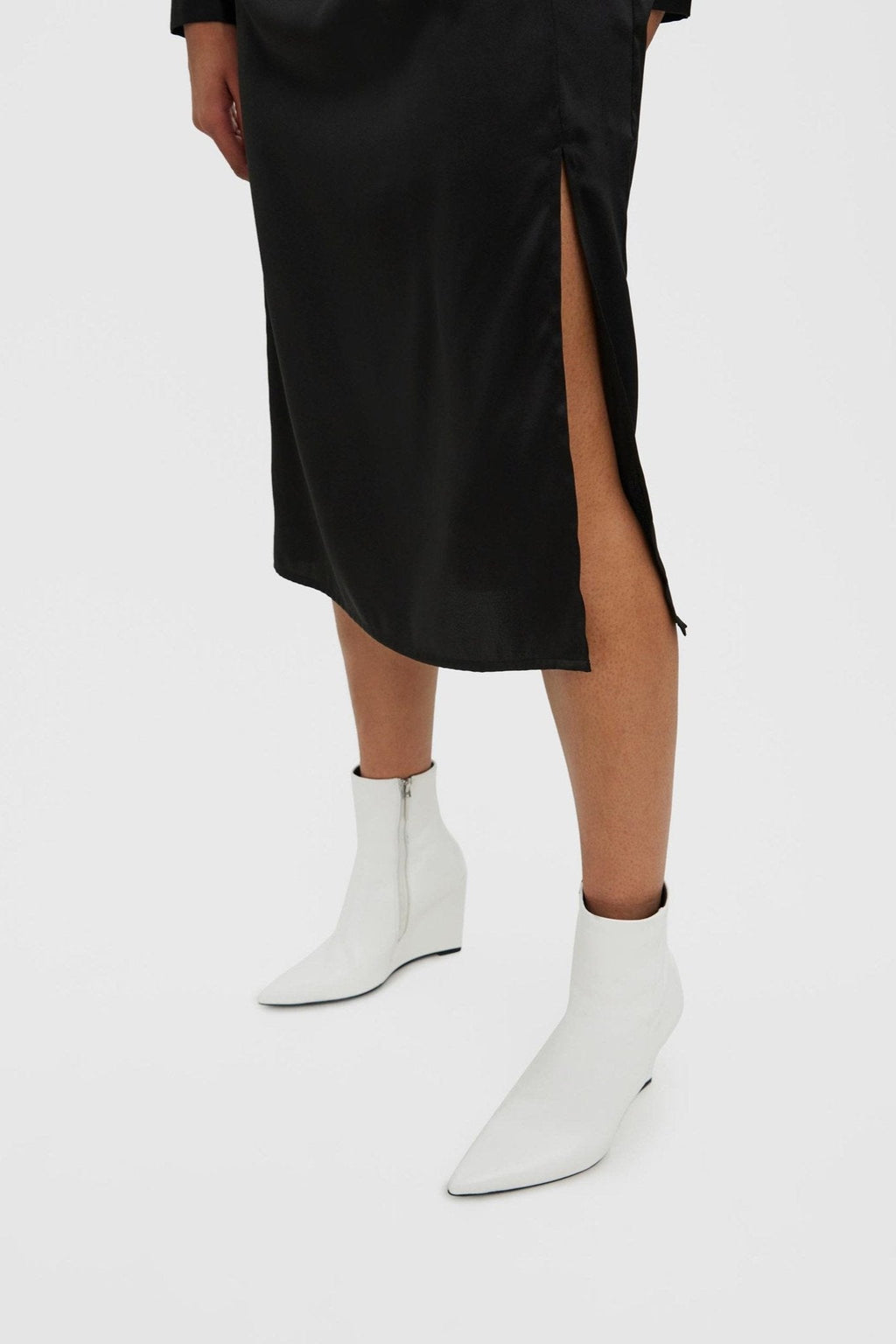 Kleo Calf Skjortekjole - Svart