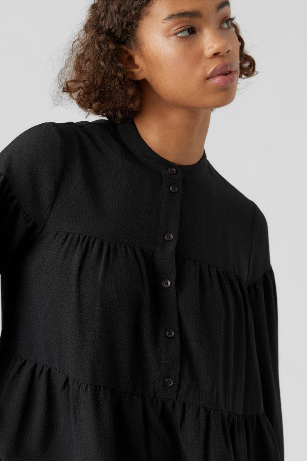 Hyms Langermet Kjole - Sort