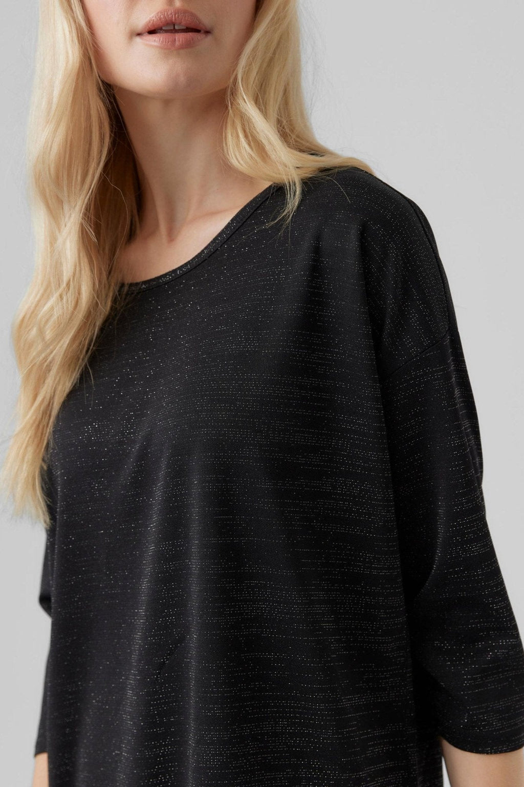 Malena Lurex Bluse - Svart