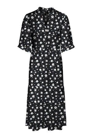 Easy 2/4 Calf Dress - Svart