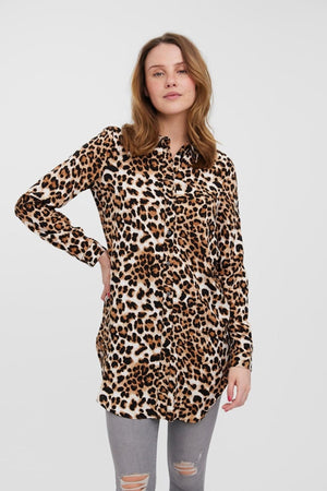 Easy Lang Skjorte - Tan