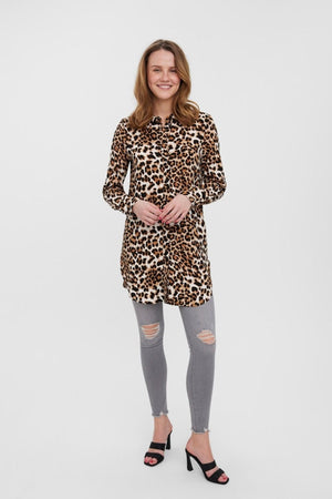 Easy Lang Skjorte - Tan