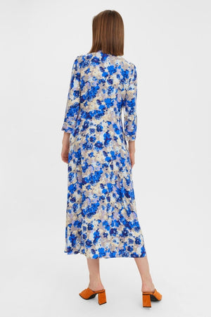 Elly 3/4 Skjortekjole - Nautical Blue