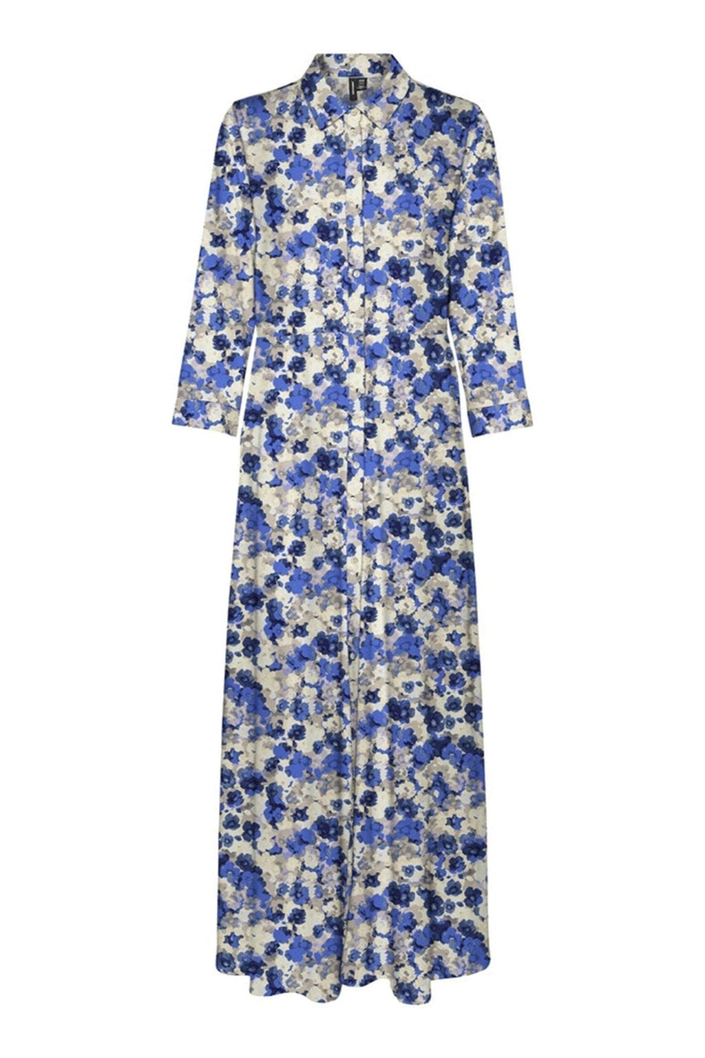 Elly 3/4 Skjortekjole - Nautical Blue