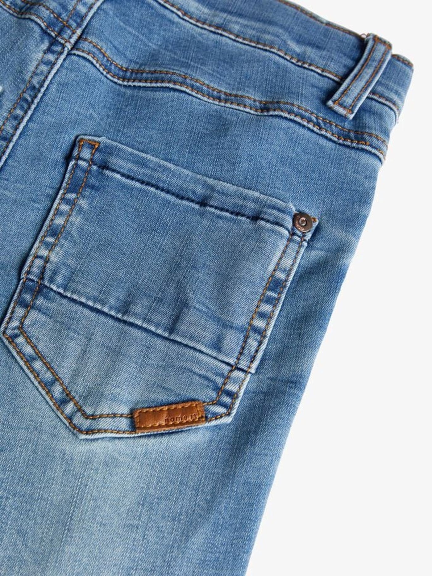 X-Slim Fit Ripped Jeans - Light Blue Denim - Name It 4