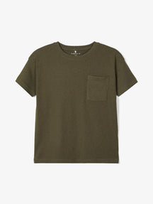Loose fit t-shirt - Mørkegrønn