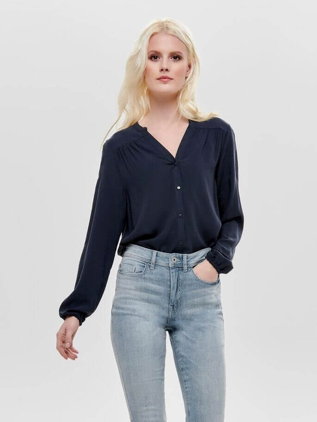 Ice Langermet bluse - Sky Capstain