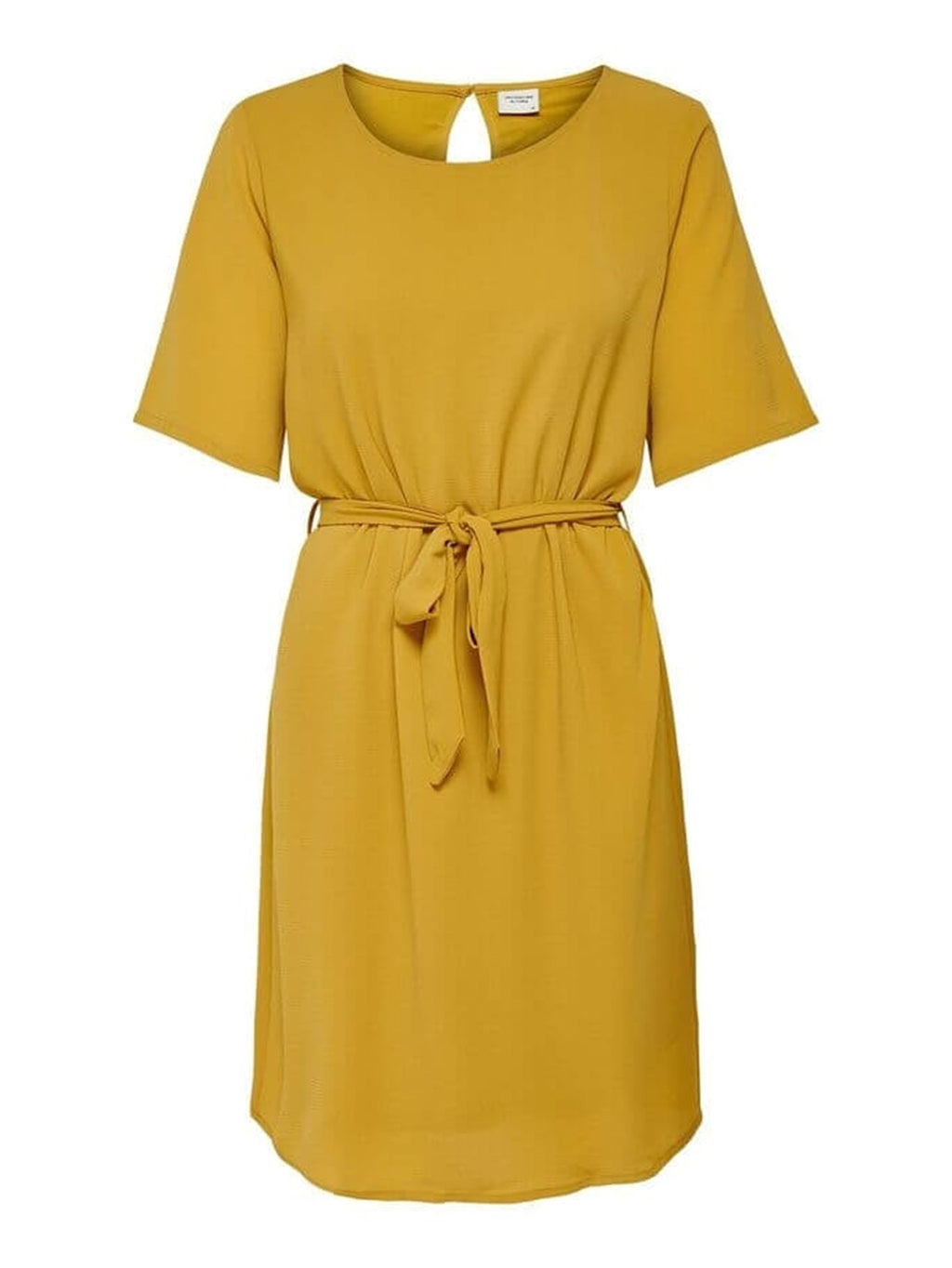 Kjole med belte - Harvest Gold