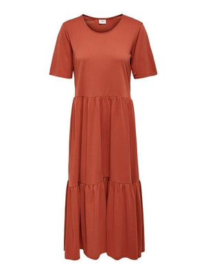 Lang basic kjole - Hot sauce