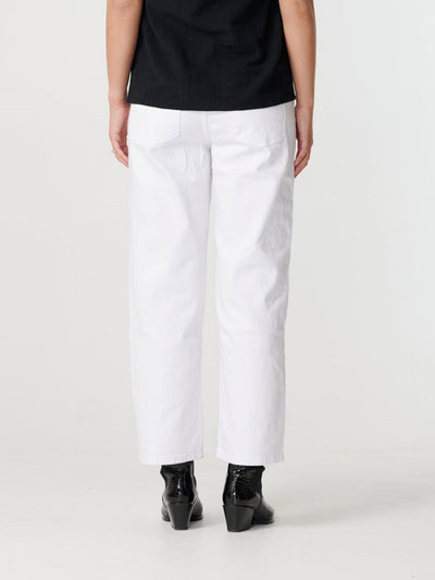 Brede high waist jeans - Hvit - ONLY 7
