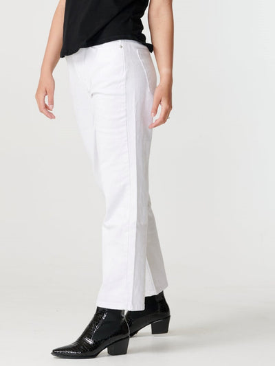 Brede high waist jeans - Hvit - ONLY 6