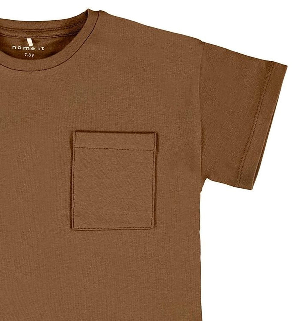 T-skjorter med lomme - Coffee