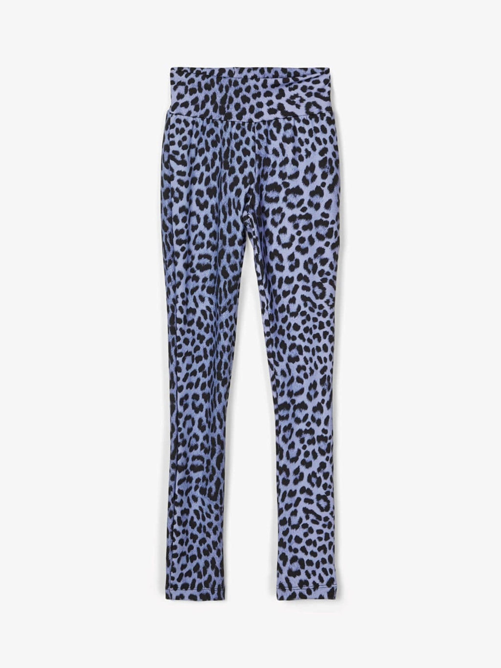 Mønstret leggings - Blå leopard