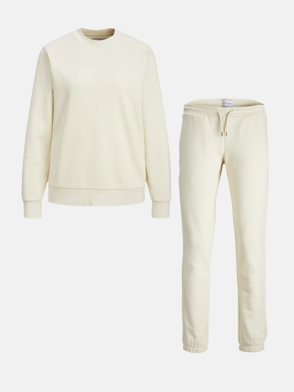 Basic Sweatsuit (Lys Beige) - Pakketilbud (Dame)