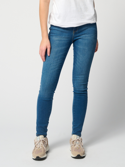 Performance Skinny Jeans - Medium Blue Denim - TeeShoppen