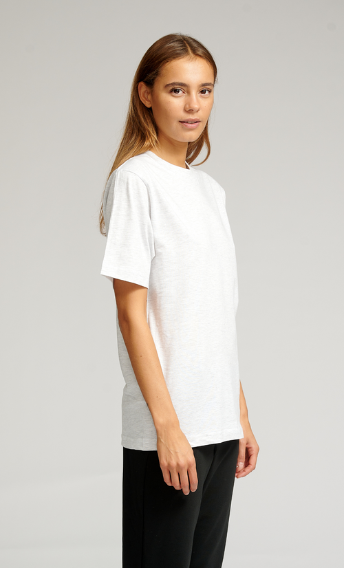 Oversized T-shirt - Lys Grå Melange - TeeShoppen