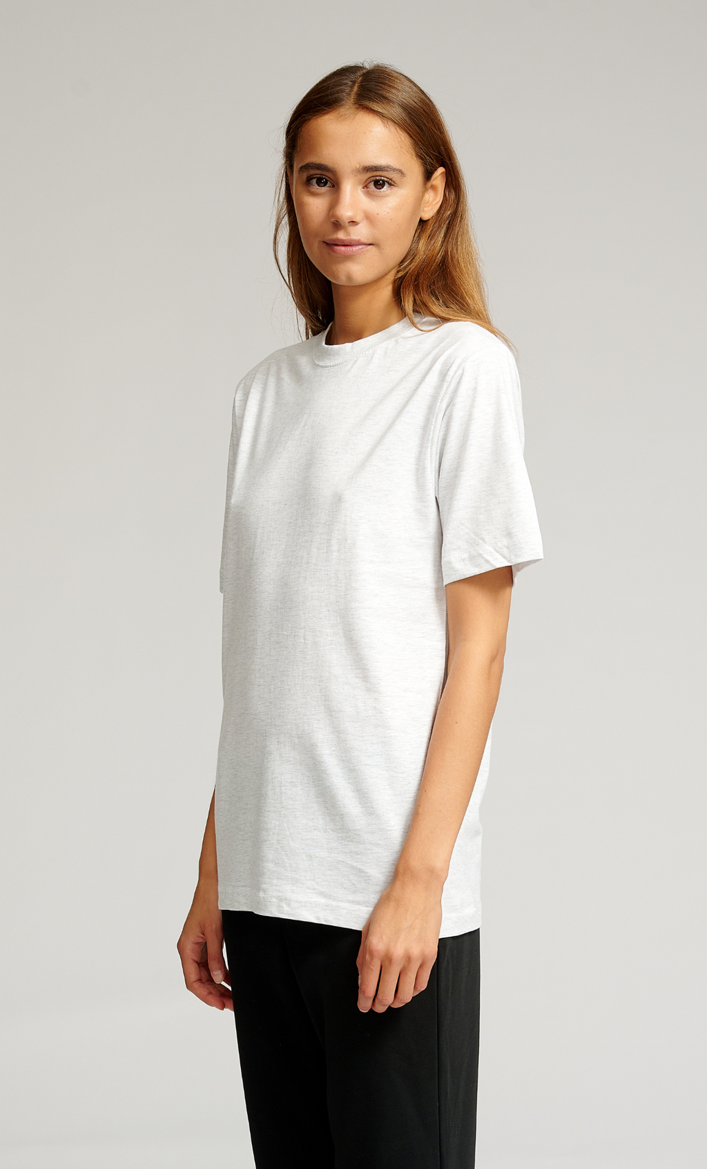 Oversized T-shirt - Lys Grå Melange