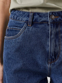 Loose Shorts - Medium Blue Denim