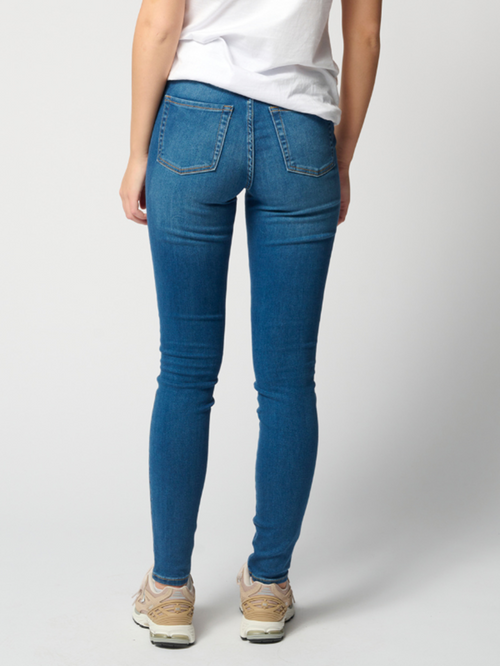 Performance Skinny Jeans - Medium Blue Denim - TeeShoppen