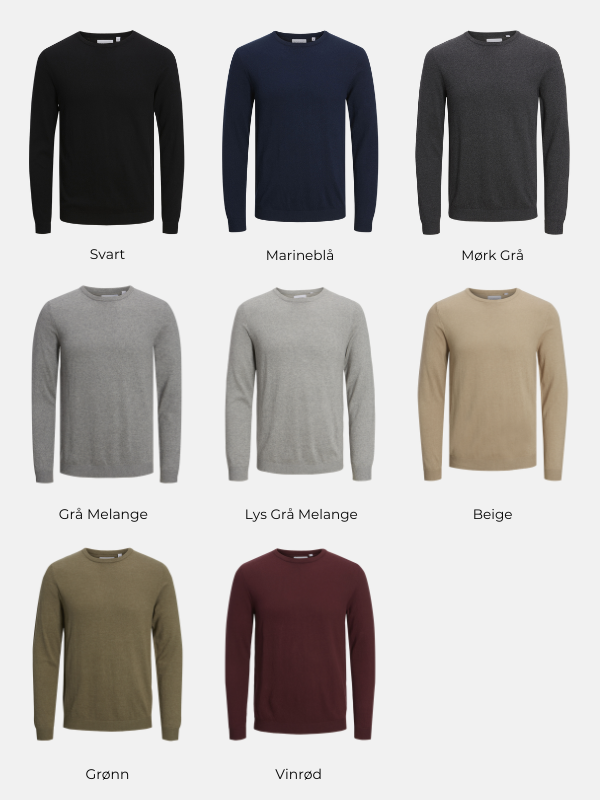 Basic Knit Crewneck - Pakketilbud (2stk.)