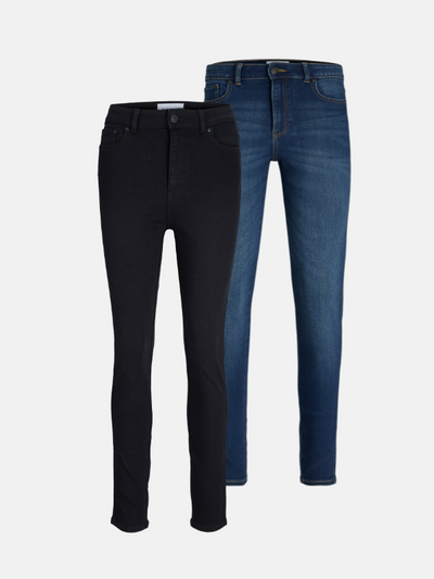 Performance Skinny Jeans Dame - Pakketilbud (2 stk.)