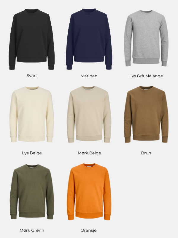 Basic Crewneck Sweat - Pakketilbud (2 stk.)