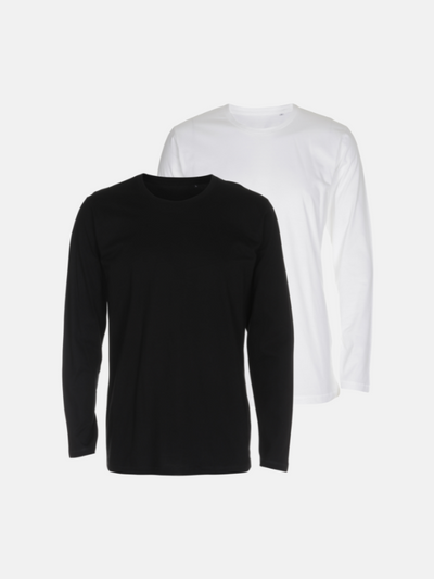 Basic Langermet T-Shirt - Pakketilbud (2 stk.)
