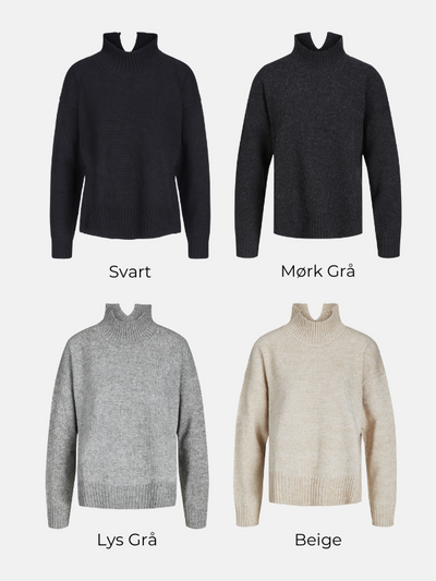 Oversized Strikket Pologenser - Pakketilbud (2 stk.)