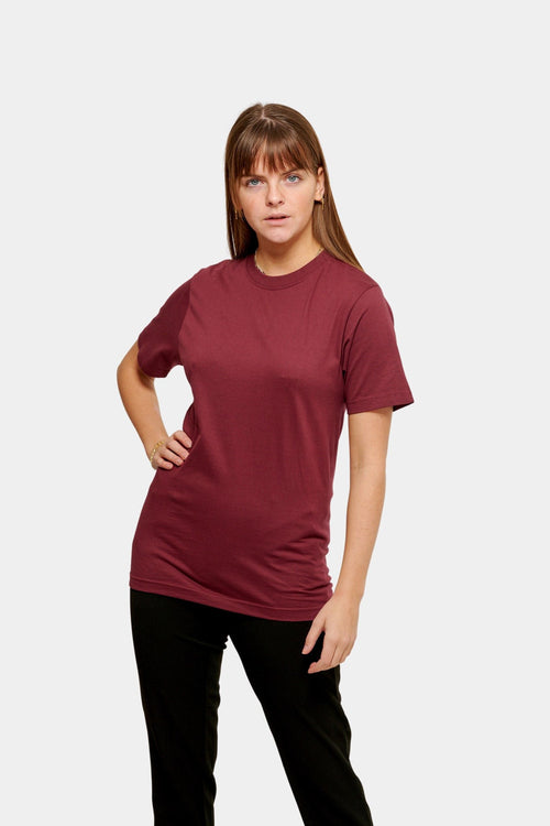 Oversized t-shirt - Bordeaux - TeeShoppen