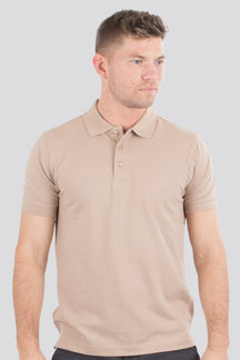 Basic Polo Shirt - Sand