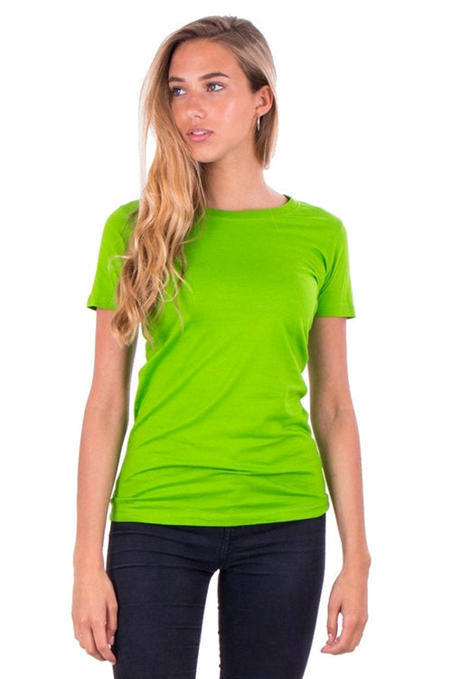 Fitted t-shirt - LimeGrønn - TeeShoppen