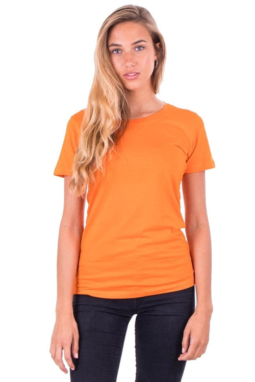 Fitted t-shirt - Oransje - TeeShoppen