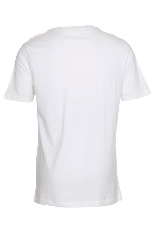 Basic Vneck t-shirt - Hvit - TeeShoppen