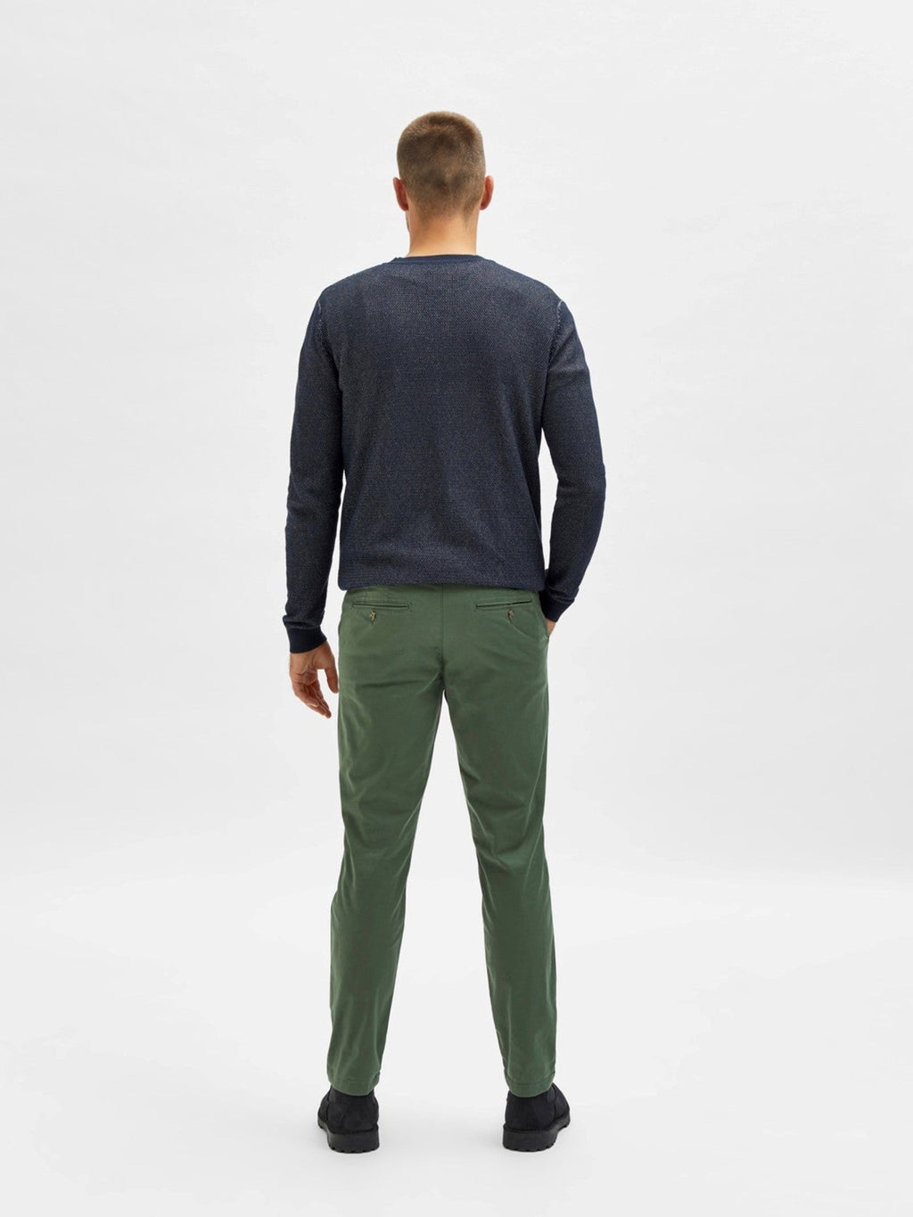 Miles Flex Chino Pants - Bronze Grønn (økologisk bomull)