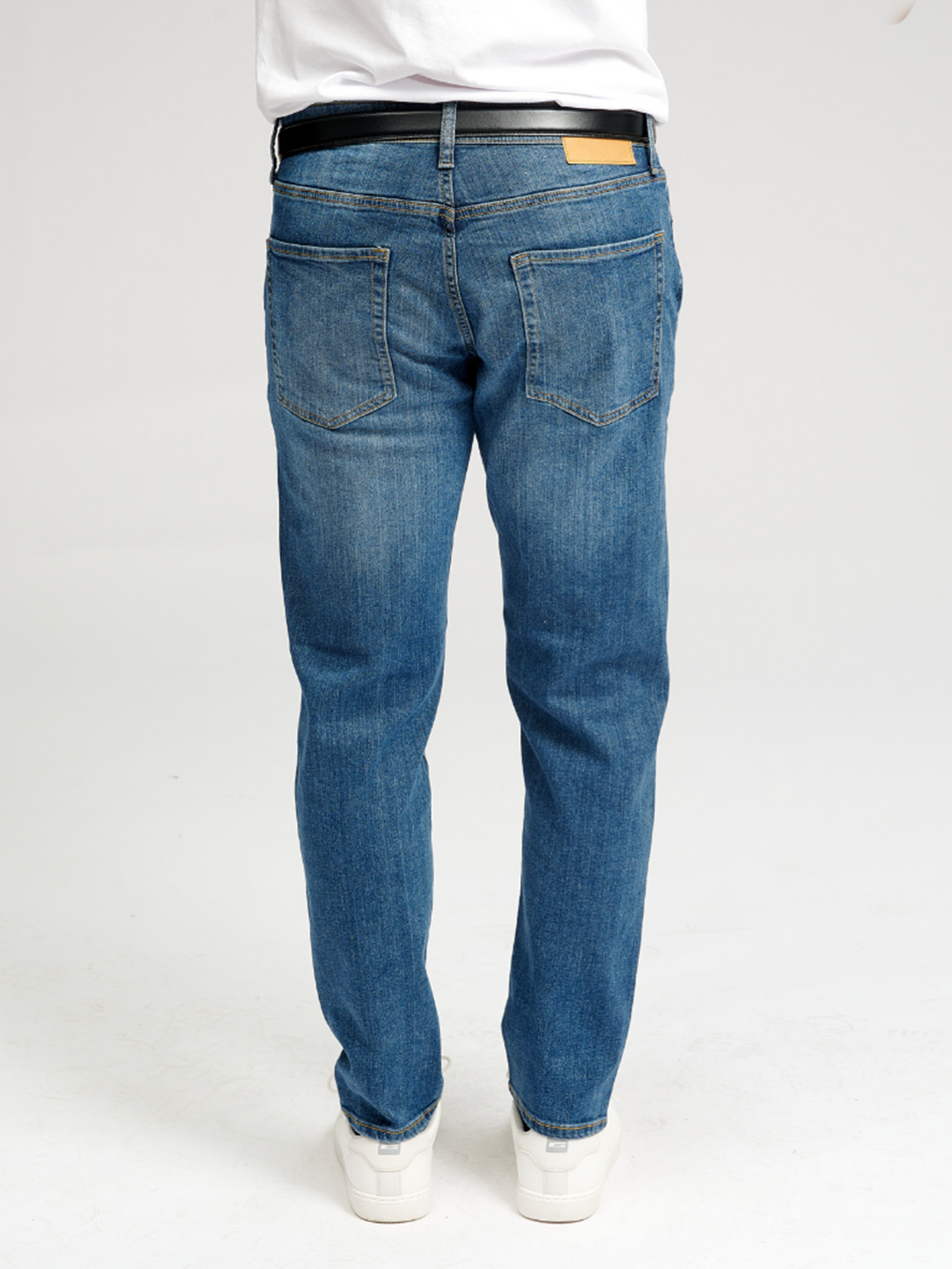 Performance Jeans (Regular) - Medium Blue Denim - TeeShoppen 7