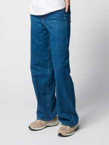 Performance Wide Jeans - Medium Blue Denim
