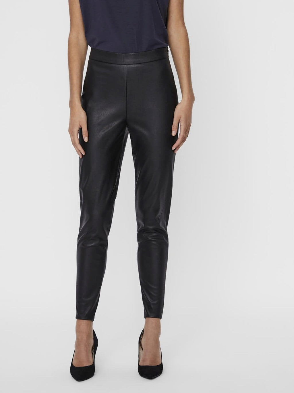 Faux Skinnleggings - Svart