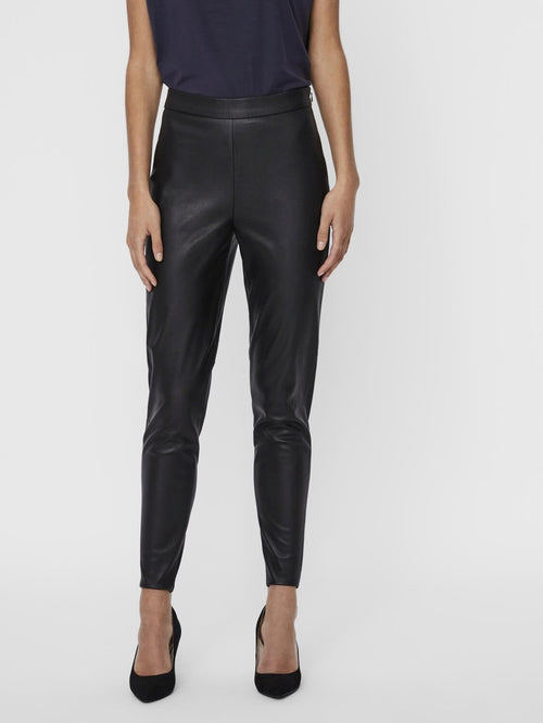 Faux Skinnleggings - Svart - Vero Moda