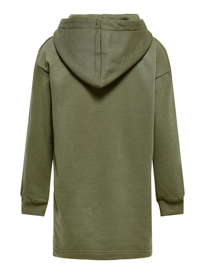 Every Life Hoodie Dress - Dusty Green - Kids Only 2