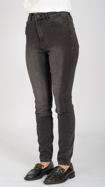 Performance Skinny Jeans - Washed Black Denim