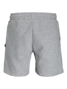 Star Sweat Shorts - Light Grey Melange