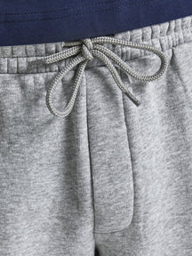 Star Sweat Shorts - Light Grey Melange