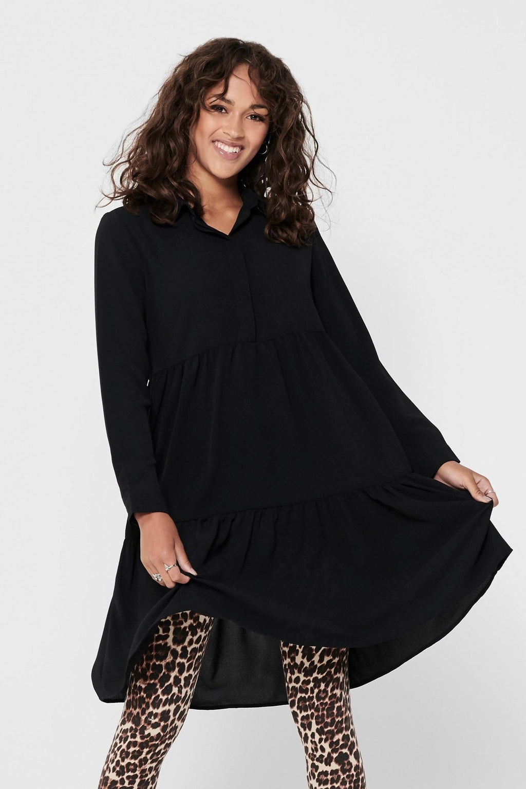 Piper Skjortekjole - Svart