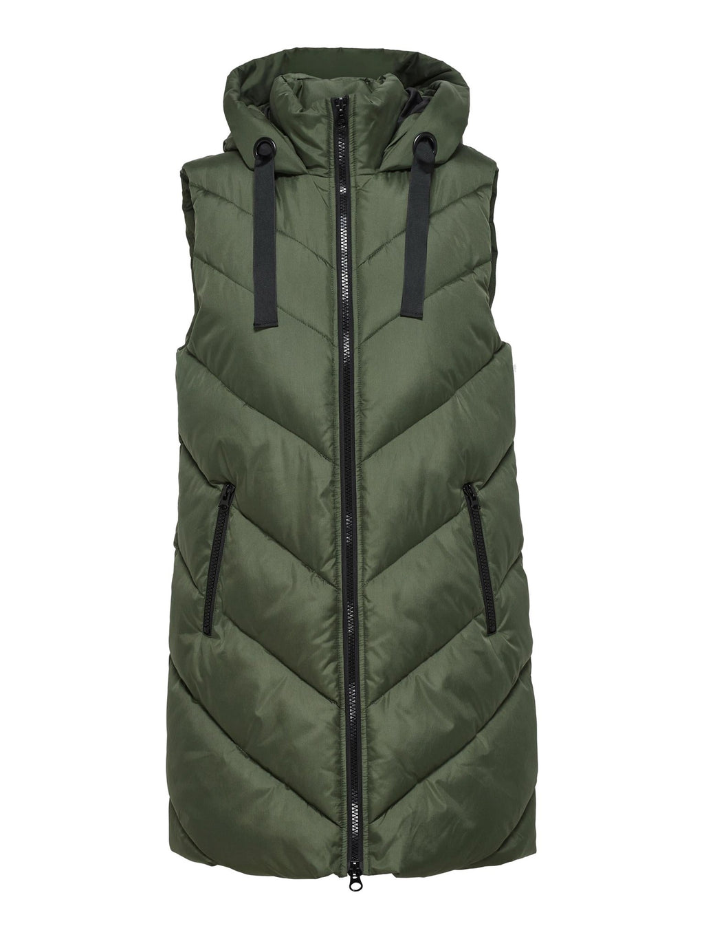 Skylar Padded Hood Waistcoat - Forest Night