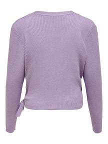 Jolie Wrap genser - Lavender