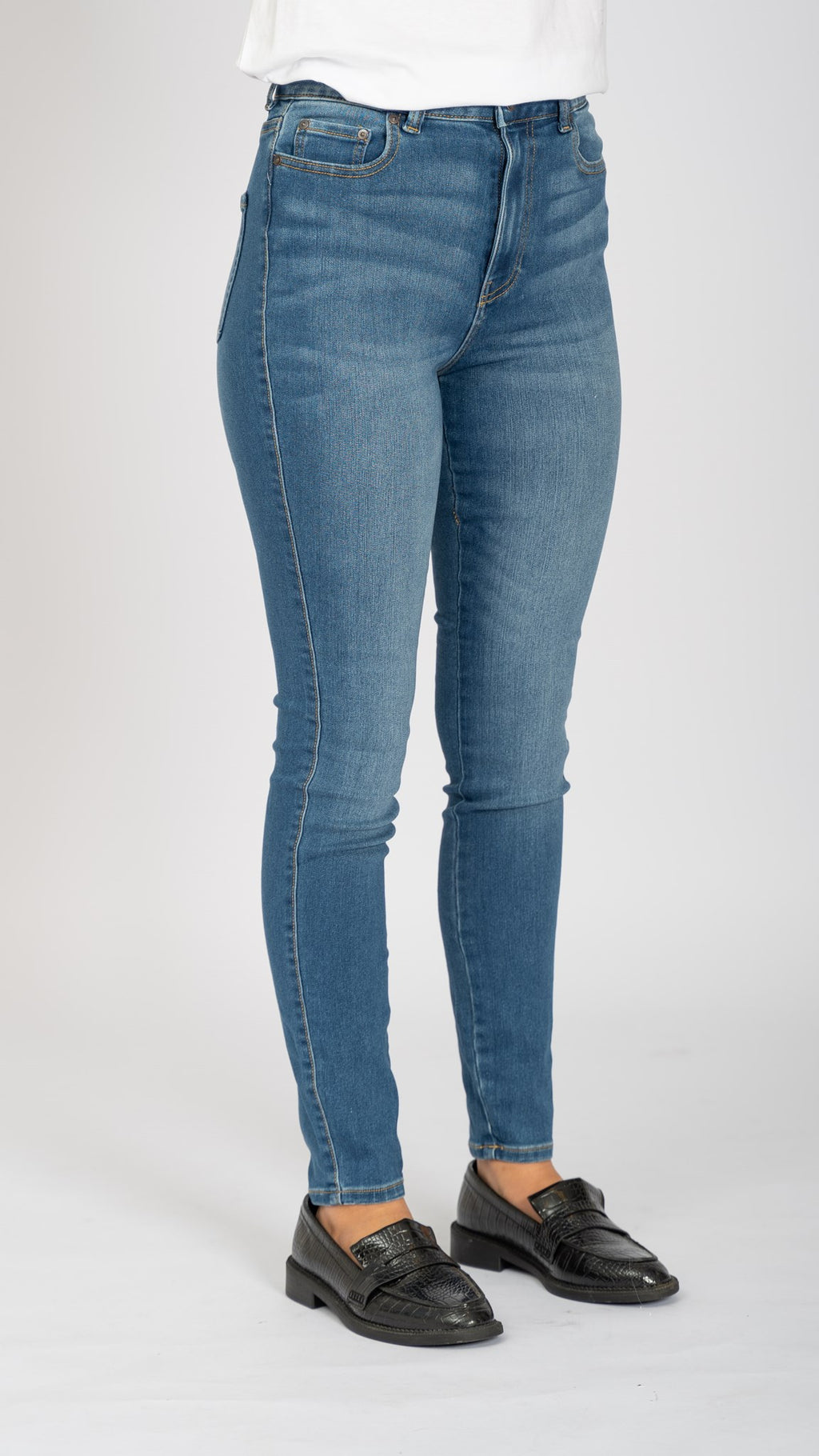 Performance Skinny Jeans - Light Blue Denim