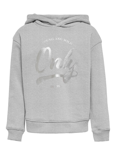 Every Life Logo Hoodie - Lysegrå - Kids Only
